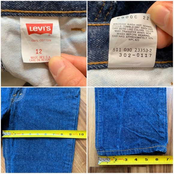 🌷sold🌷Vintage • Levi’s 501/302 Cropped Jeans - Picture 8 of 8